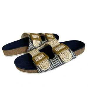 Anthropologie Double Straps Sandals Size 8